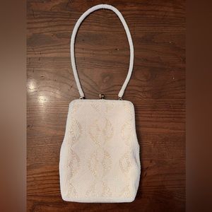 Vintage 1950s Handmade Beaded Evening Bag